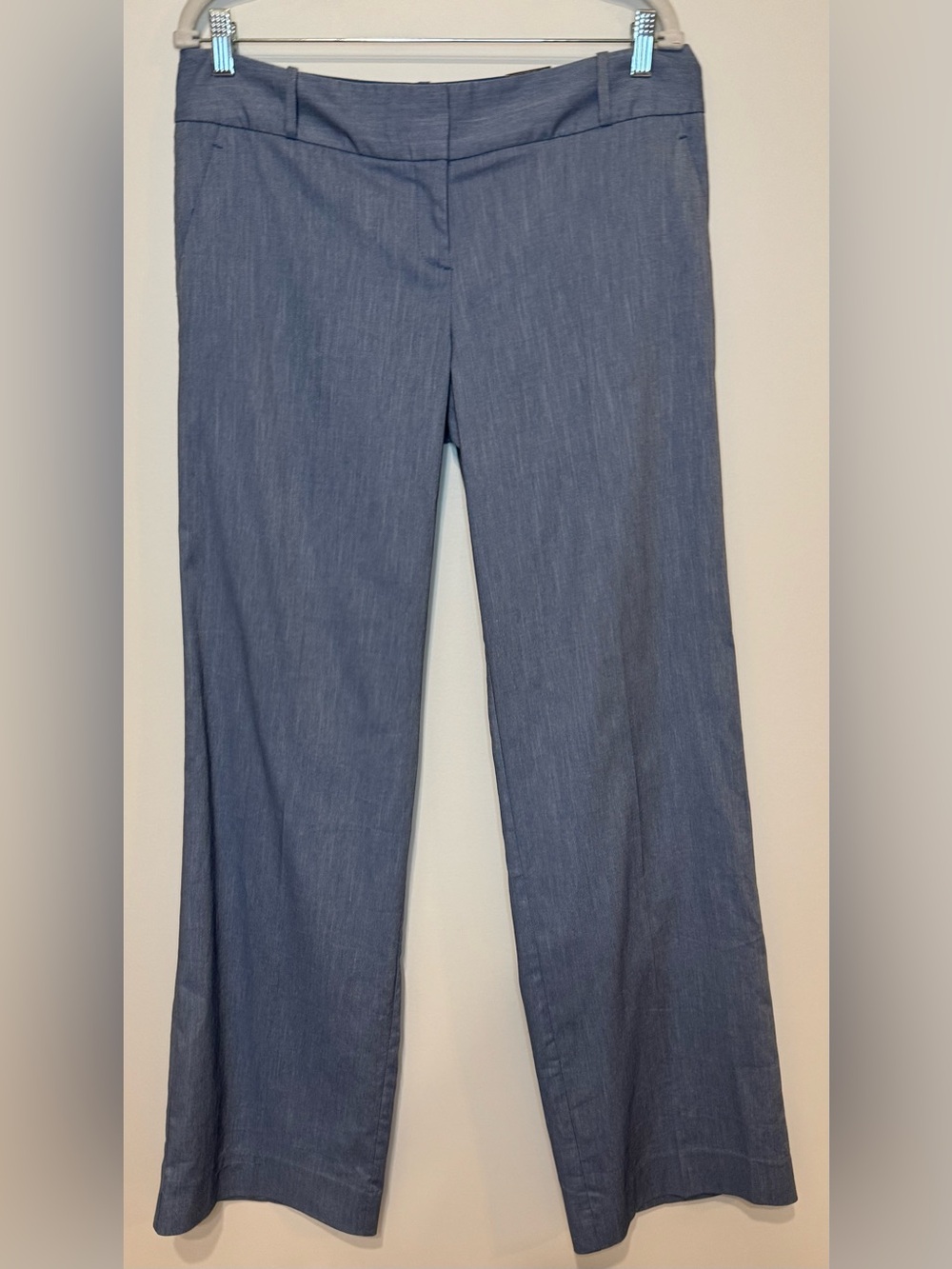 NEW The Limited Women's Blue Wide-Leg Modern Trouser Dress Pants Size 10 Tall